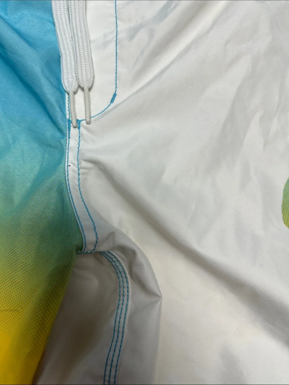 Old Navy Boys Gradient Surf Board Shorts - Blue/Yellow/Orange